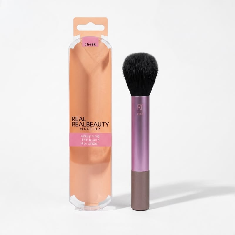 Sculpting Face Brush – Professional Blush & Bronzer Makeup Brush with Ultra-Soft Dense Bristles